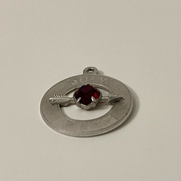 Vintage Sterling Silver RJL July Brithstone Charm No Loop - Picture 4 of 12